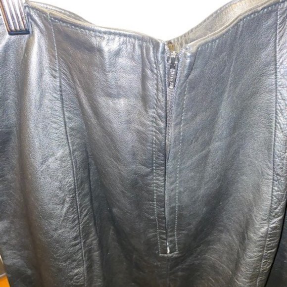 WILSON'S LEATHER SKIRT--BLACK--SIZE 10 - Picture 3 of 4